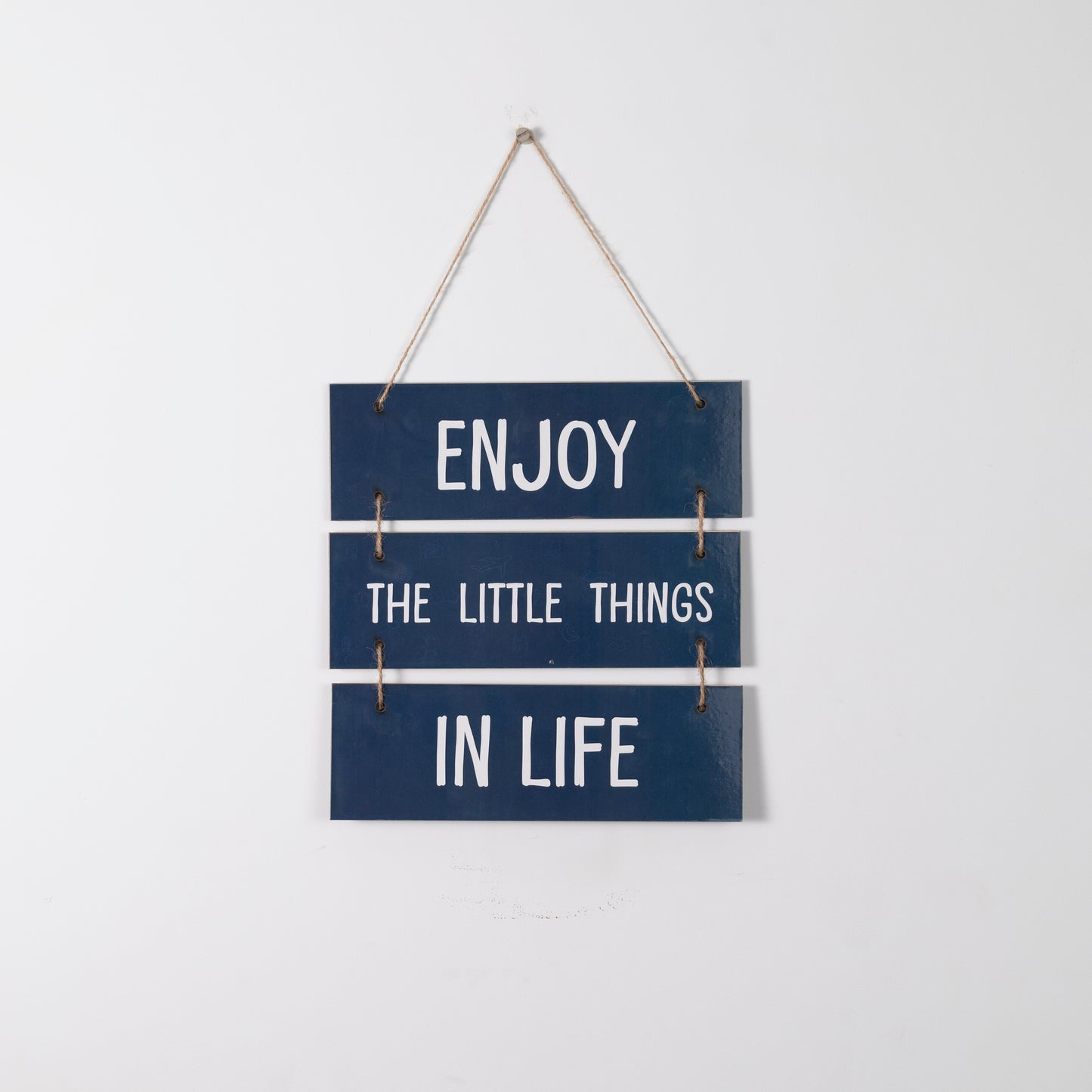 Wooden Hanging Home Sign – Enjoy the Little Things in Life