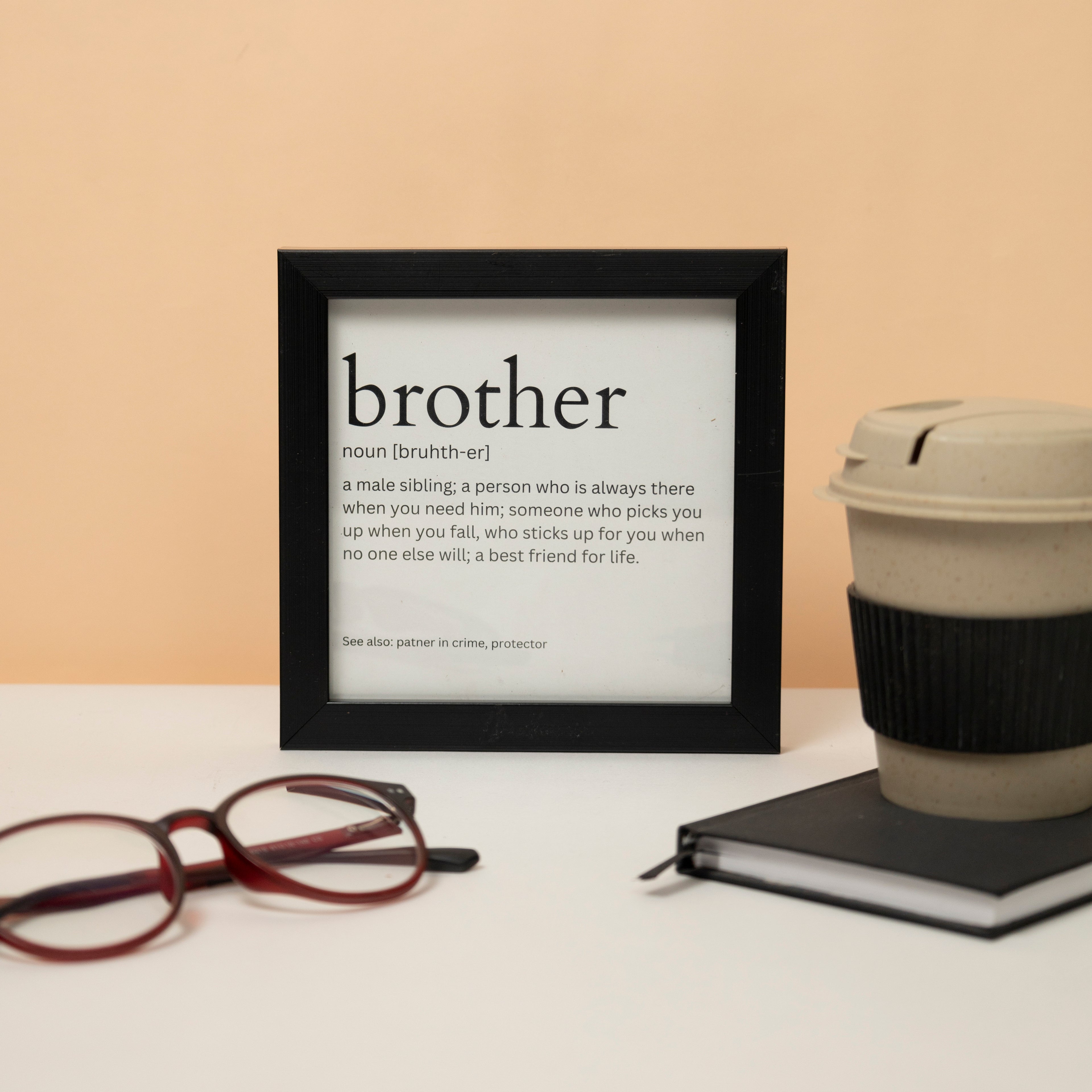 Brother Definition -  Gift Photo Frame