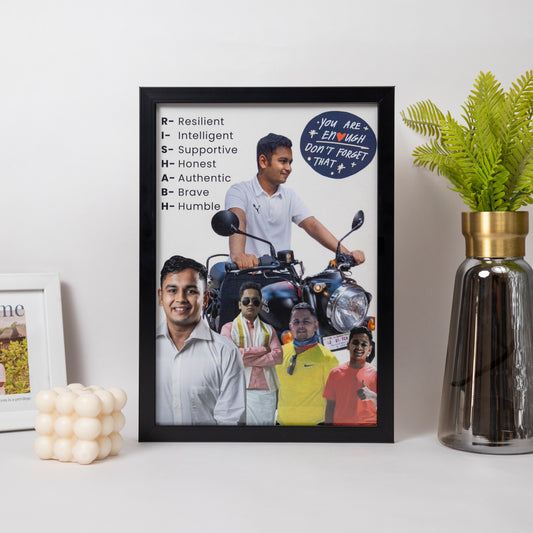 Custom Name Definition & Photo Collage Frame – Personalized Gift for Loved Ones