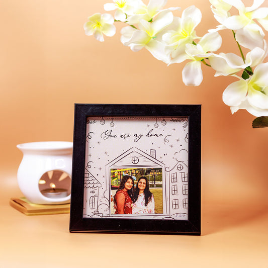 You are my home - Personalised Black Frame