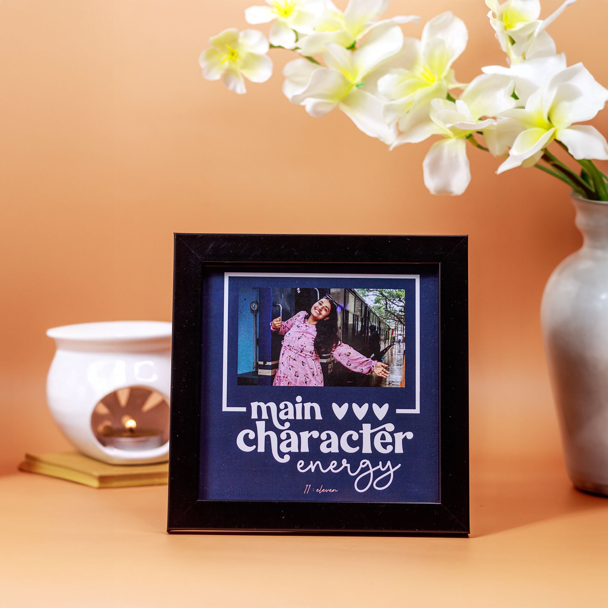 Main character energy- Personalised Black Frame