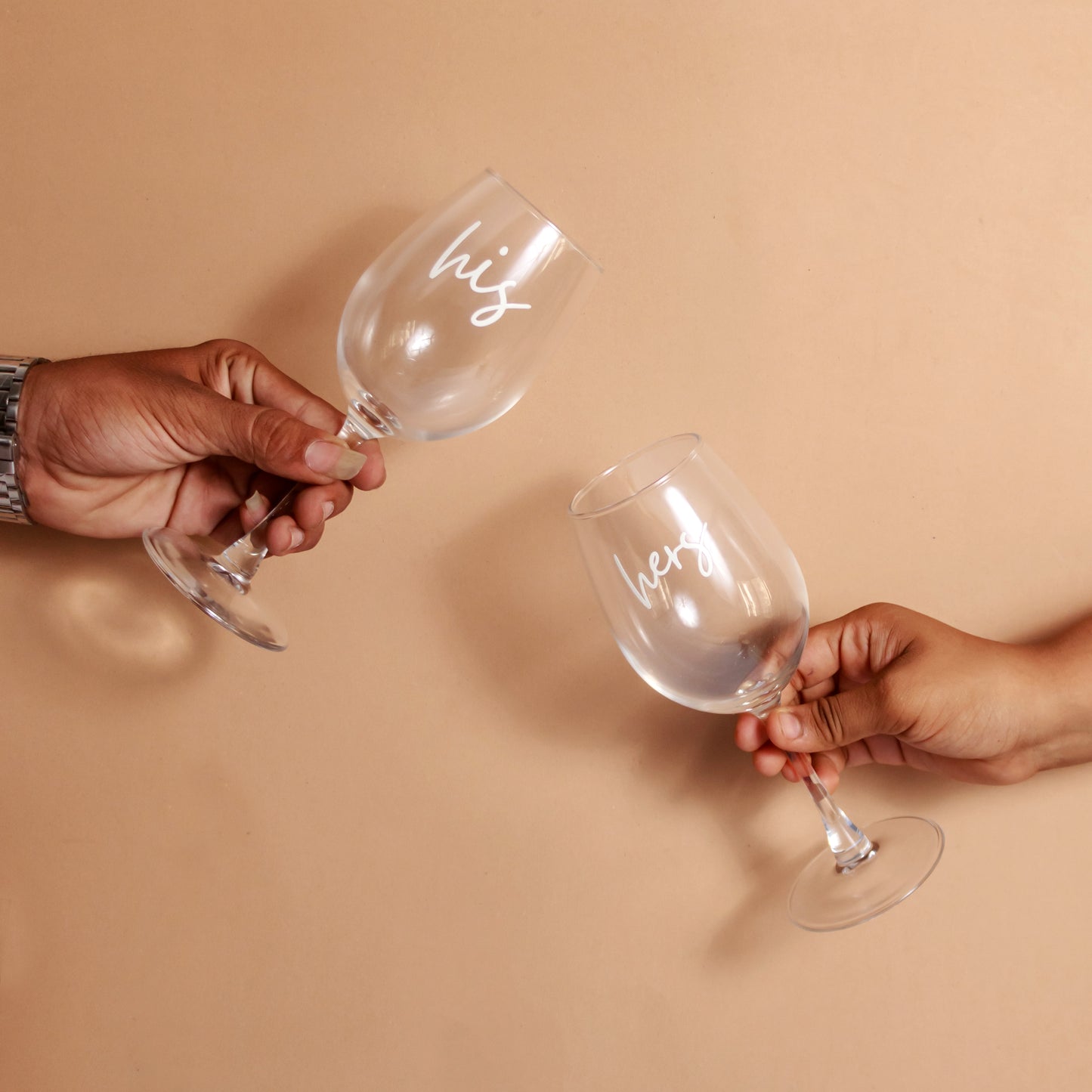 His & Hers Wine Glass Set