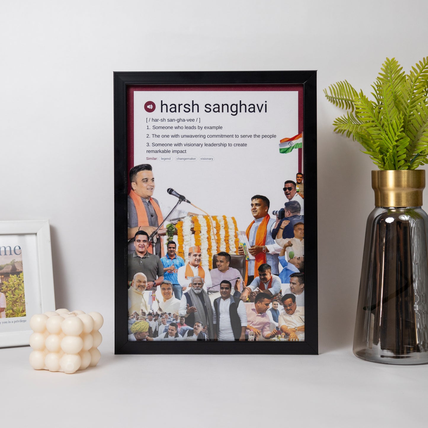Name Definition and Photo Collage- Personalised Photo Frame