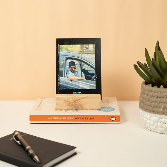 Personalized Photo Print with Wooden Stand