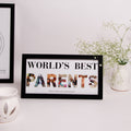 Personalized 'World’s Best Parents' Photo Collage Frame – Gift for Mom & Dad