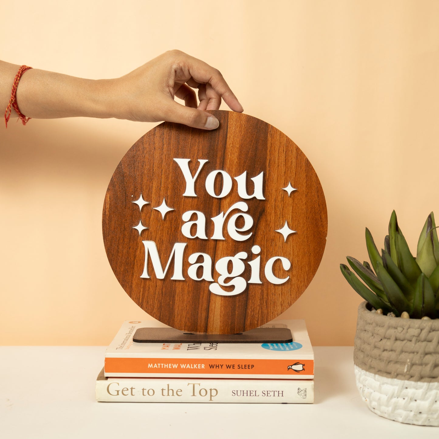 Inspirational Wooden House Plaque – You are Magic