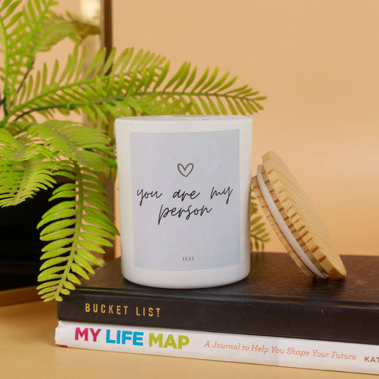 You are my person - White Luxury Candle