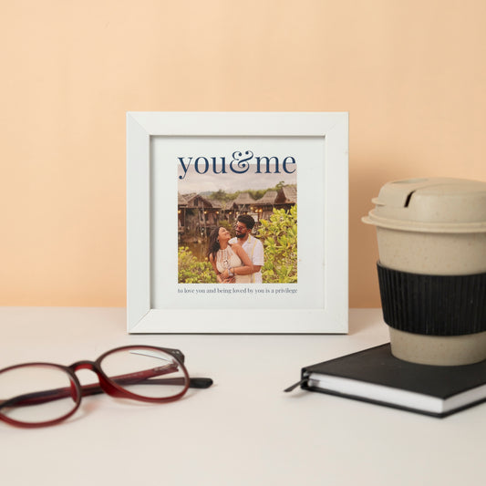 You & me - Personalised photo frame